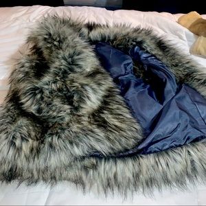 Faux fur vest